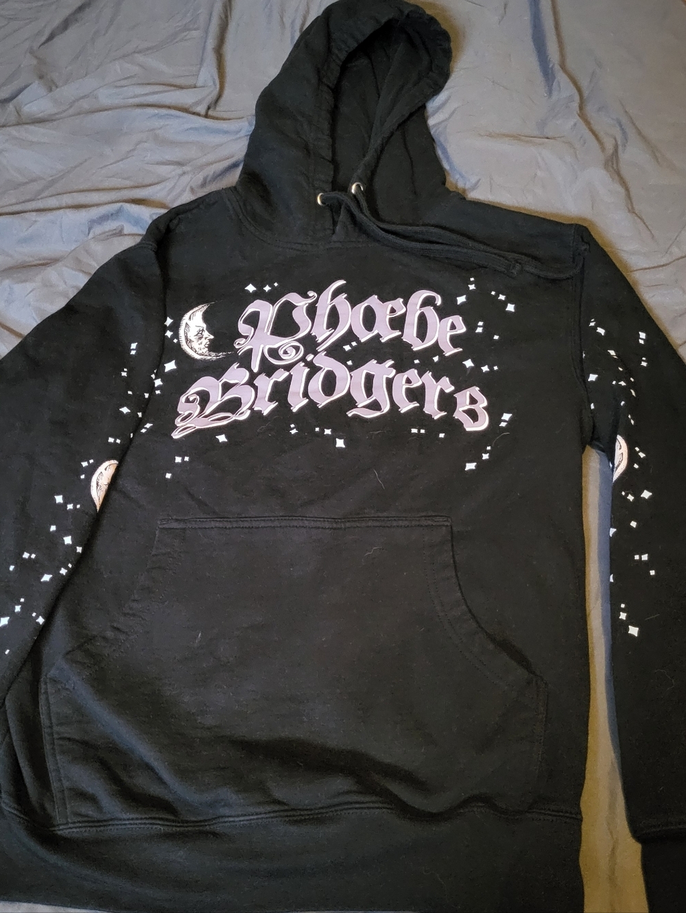 Women's Phone Bridger Black Graphic Hoodie